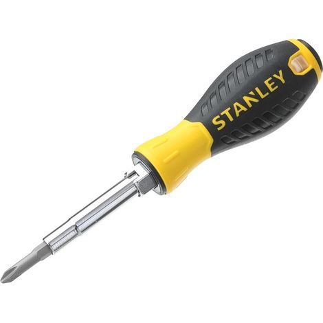 Stanley 6 Piece Screwdriver Multi Bit Set STA068012 0-68-012 (1/10)