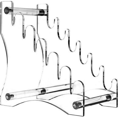 Messerständer aus Acryl – 6-stufiger, abnehmbarer Messerhalter, leichtes Aufbewahrungsregal für Taschenmesser (1/4)