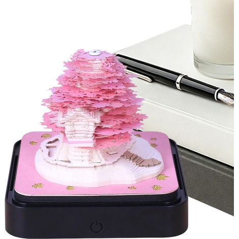 Calendrier 3D détachable arbre et maison statue artistique décoration (1/5)