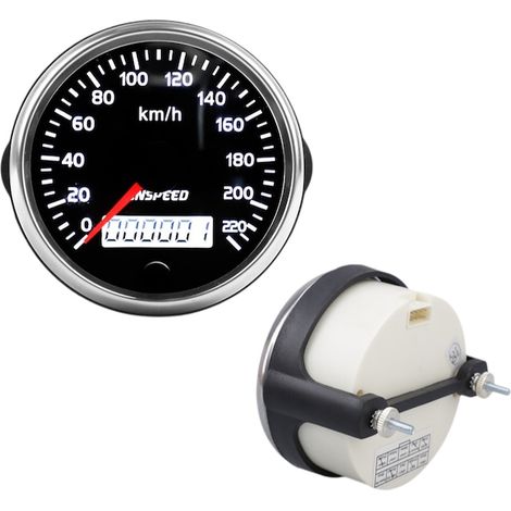 Compteur de vitesse voiture 12-24 V avec capteur GPS universel, tachymètre numérique, installation facile, auto (1/5)