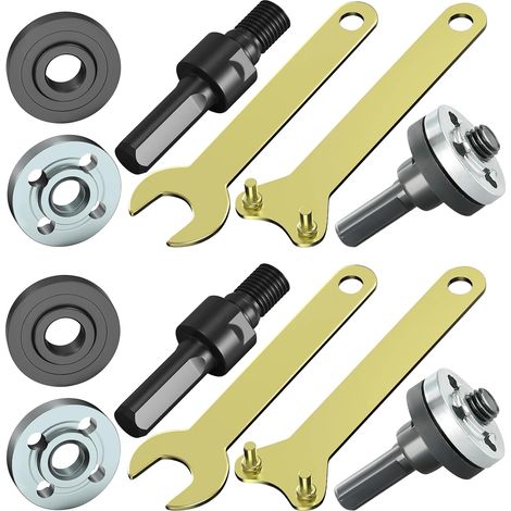 Jeu de bielles pour meuleuse d'angle, adaptateur pour meuleuse d'angle, 2 jeux de connecteurs pour meuleuse d'angle, adaptateur de meuleuse d'angle (1/5)