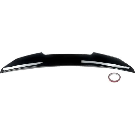 Spoiler trasero, diseño aerodinámico, fácil instalación, negro brillante. (1/2)