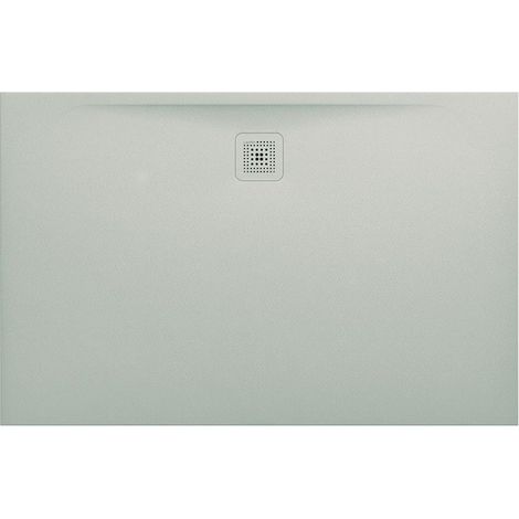 Receveur de douche LAUFEN PRO, rectangulaire, écoulement sur le côté long 1400 x 900 x 30 mm, gris clair LAUFEN