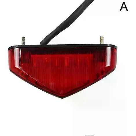 Feu arrière universel 12 V pour moto, feu stop arrière, feux de freinage arrière à LED, accessoires (A) (1/5)