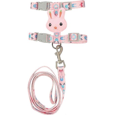 Arnés ajustable para gatos con correa y cuerda para tirar, para uso de mascotas. (1/5)