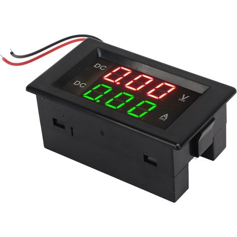 Voltmètre Ampèremètre Double Affichage LED, DC 0-300V 50A, pour Compteur décimal à changement automatique, haute précision, pour batterie automobile, système solaire, alimentation (1/5)