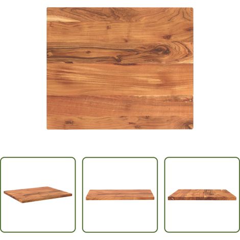 vidaXL Tablero de mesa rectangular madera maciza acacia 60x50x2,5cm (1/5)