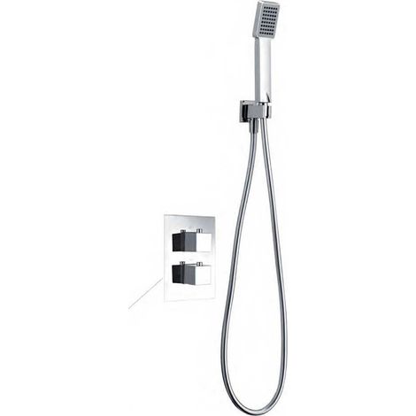 Barra Ducha de Acero Inox. Cuadrado Extraplano Serie Ons IMEX (1/5)