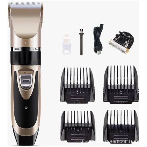 Tondeuse professionnelle pour poils de chien longs et épais, tondeuse électrique rechargeable silencieuse pour animaux pour chats et chiens, ensemble de tondeuse pour poils de chien (1/5)