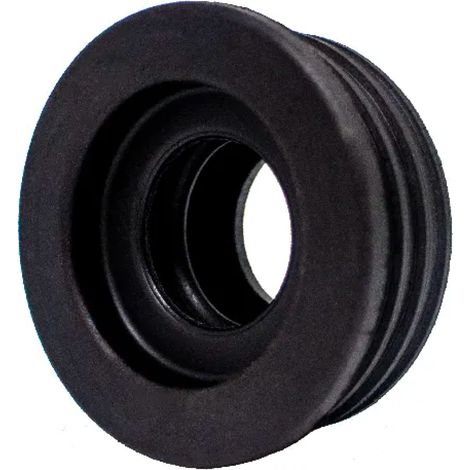 MORSETTO IN GOMMA NERA ø50x26/30