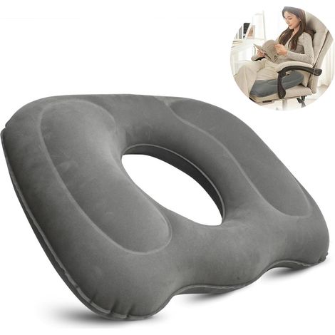 45x39cm Inflatable Seat Cushion for Hemorrhoids - Round Orthopedic Seat Cushion with Pump, Orthopedic Cushion, Relieves Hemorrhoids, Piles, Tailbone or Postnatal Pain (1/5)