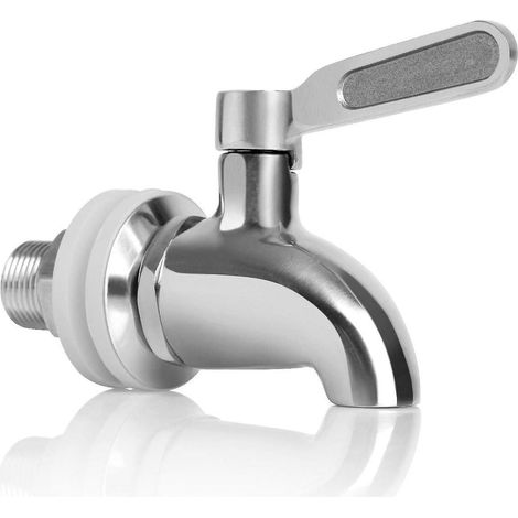 Robinet de remplacement en acier inoxydable pour fût de boisson - Robinet distributeur résistant à l'usure de 16 mm (1/5)