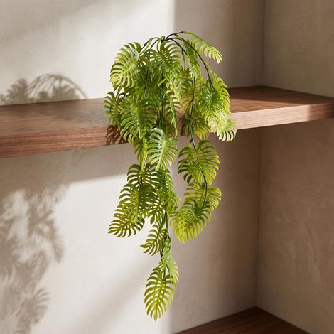 80cm Artificial Trailing Tropical Monstera Plant Light Green (1/5)