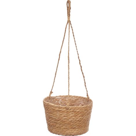 Hängender Blumentopf aus Geflecht BONI, Ø 21 cm