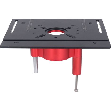 Système de levage manuel pour défonceuse, kit de plateforme élévatrice, plaque de base pour table de défonceuse, noir (1/5)