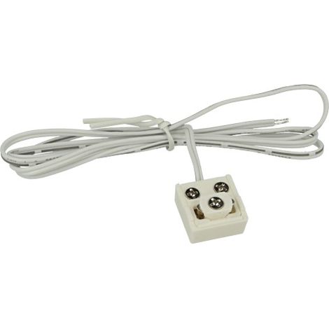Cablaggio Cavo Alimentazione e Connettore Per Striscia Led Per Binario Guida Barra Elettrificata CB2107 Con Filo Da 1 Metro (1/3)