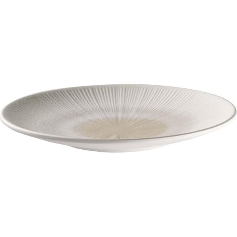 Assiette bleue Ø 26 cm, hauteur 3 cm, mélamine blanc/beige (1/5)