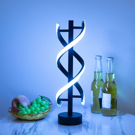 Moderne Simple LED Lampe de Table Rechargeable Protection des Yeux Lampe de Table Lampe de Chevet Chambre Créative Hôtel Bar Lampe de Table-Lumière Bleu Glace (1/5)