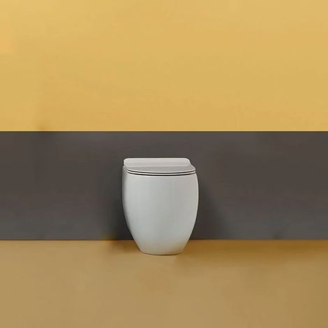 Wc a Terra Senza Brida Kerasan "Flo 48" Bianco Lucido (1/4)