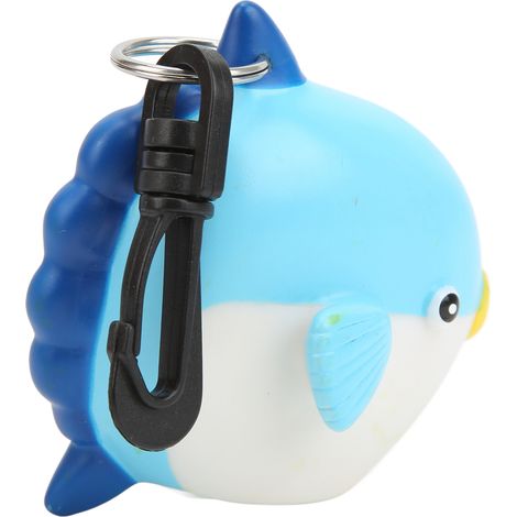 Embout buccal de plongée sous-marine en forme de poisson, couvercle anti-poussière, support de détendeur de deuxième étage avec clip, motif poisson soleil (1/5)
