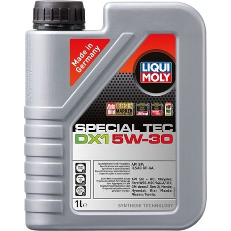 LIQUI MOLY OIL 5W30 1L SPECIAL TEC DX1 / DEX 1 GEN2 / SN/RC / WSS-M2C 946-A / GF-6A
