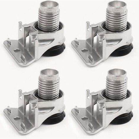 4-teiliges Set Möbelfüße, Tischbeine, verstellbare Möbelfüße mit Polsterung, robust für Tische, Schränke und TV-Ständer, Tragkraft 175 kg