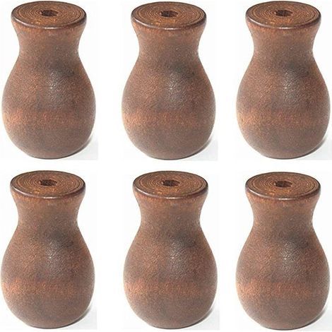 Ensemble de 6 pièces comprenant un cordon de tirage pour store vénitien, une horloge en bois marron et un pendentif en bois. (1/5)