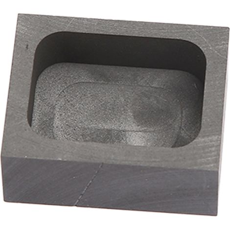 Moules rectangulaires en graphite pour lingots destinés à la coulée de métaux précieux (or et argent) dans des applications industrielles. (1/5)
