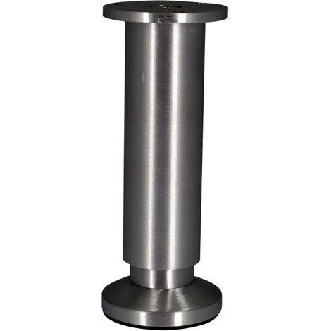 Pied réglable en hauteur 15/17cm aluminium nickelé (1/4)