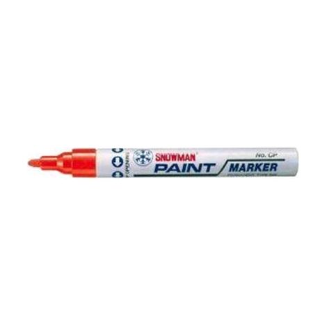 BARBERO PENNARELLO A VERNICE SNOWMAN PUNTA FINE 3 mm - Rosso