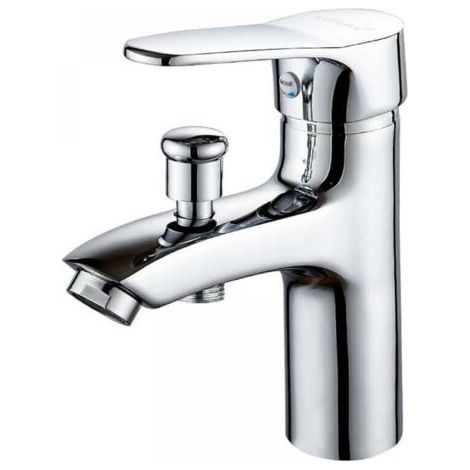 – Mitigeur thermostatique de baignoire – Alliage métallique avec limiteur de température – Clapet anti-retour intégré – Pour tuyaux 4 points