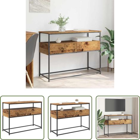 Holzwerkstoff - Konsolentisch Altholz 100 x 40 x 75 cm Holzwerkstoff (1/5)