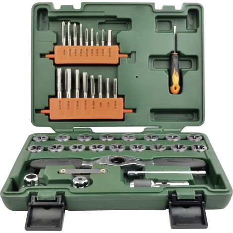 Brüder Mannesmann M53230 Gewindeeinsatz 40teilig M3, M4, M5, M6, M7, M8, M10, M12 (1/4)
