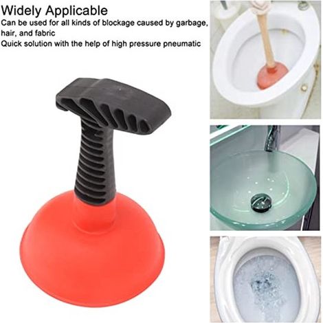 Mini-Toilettenpömpel Typ 1 – Ergonomischer Griff – Kleiner Toilettensauger zum Reinigen von Abflüssen (1/5)