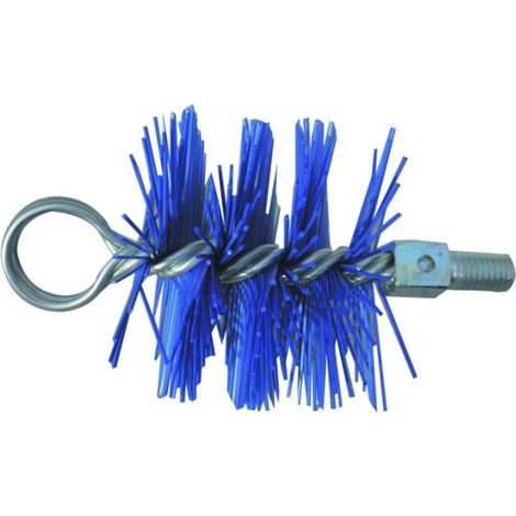 Scovolo tondo nylon per pulizia stufa tubo camino diametro 100 mm - fraschetti (1/2)
