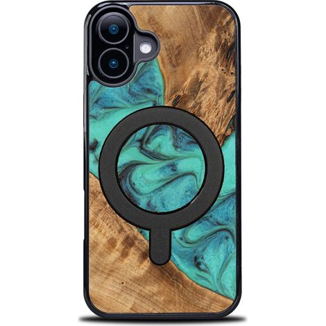 Étui Bewood Unique pour iPhone 17 - Turquoise avec MagSafe (1/5)