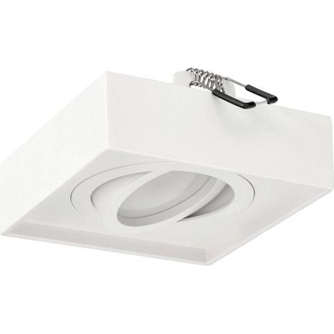 Spot de plafond PALLAD 1 MINI Blanc IP20 encastrable réglable carré EDO777124 Edo Solutions (1/5)