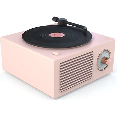 Enceinte Bluetooth Vintage avec Lecteur Vinyle sans Fil - Mini Haut-Parleur Portable (1/5)