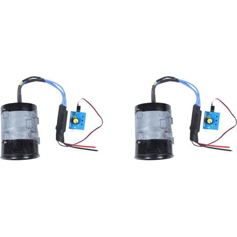Adecuado para dos turbocompresores universales de vehículos eléctricos, ventilador turboalimentado, aumenta el volumen de admisión, adecuado para tomar el sol, 12 V