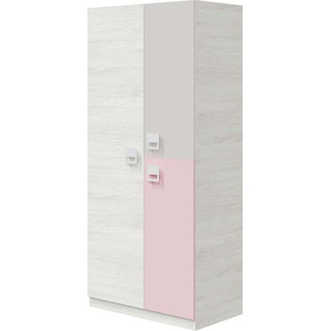 Armario 3 puertas abatibles Nube acabado multicolor. 200cm(alto). 90cm(ancho). 52cm(fondo). (1/4)