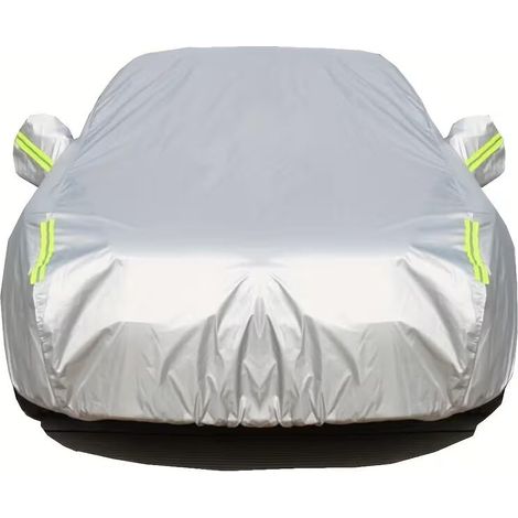 Housse de voiture — Tissu Oxford extra-épais, résistant aux UV, imperméable (pluie et neige), avec bandes réfléchissantes (Taille YM — Convient aux SUV de moins de 183 pouces de long)