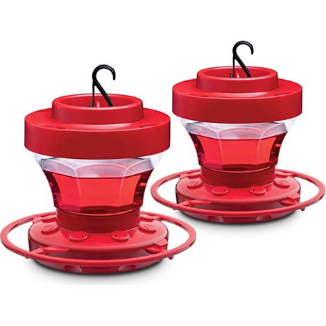 Mangeoire À Oiseaux - En Plastique Transparent Avec Toit Ouvert - Pour Jardin Extérieur Patio - 2 Pièces (1/5)