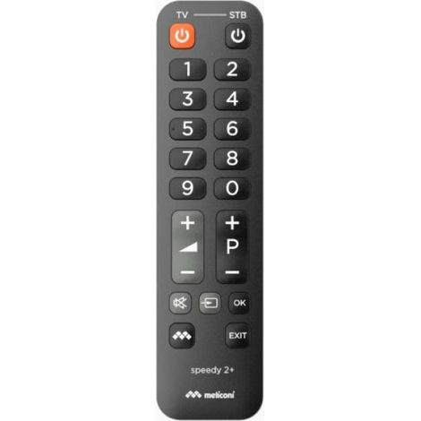Meliconi Speedy 2+ mando a distancia IR inalámbrico TV, Sintonizador de TV, Receptor de televisión Botones (1/2)