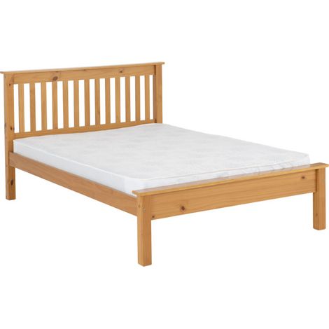 Monaco 4ft6 Double Bed Low Foot End in Antique Pine (1/5)