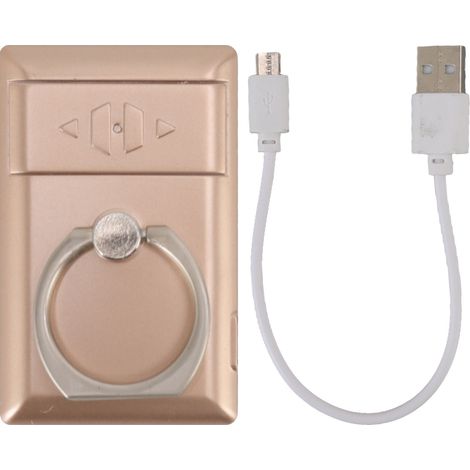 Briquet électrique rechargeable USB avec anneau téléphone, antidérapant, sans flamme, doré, pour cigarette et cigare (1/5)