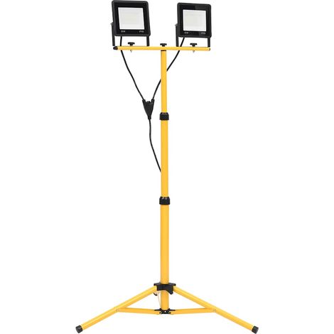 Projecteur LED avec trépied 2 x 50 W blanc froid (1/5)