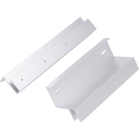 Support serrure électromagnétique 280KG pied maintien verrou magnétique accès porte simple pour porte verre sans cadre haut bas (1/5)