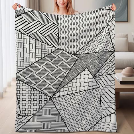 Jeté pour la maison en polaire, doux, chaud et léger en microfibre,6080 pouces (1/4)