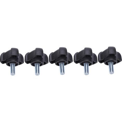Lot de 5 vis à tête triangulaire en plastique M6 avec poignée arquée, accessoire de fixation, 15 mm (1/5)