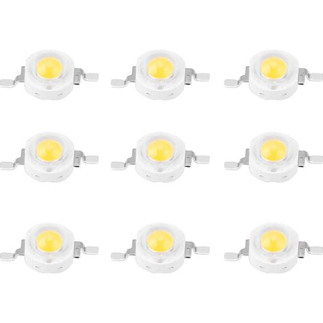 Perles LED haute puissance 1W, puces de diodes électroluminescentes SMD pour luminaires de bricolage, blanc chaud